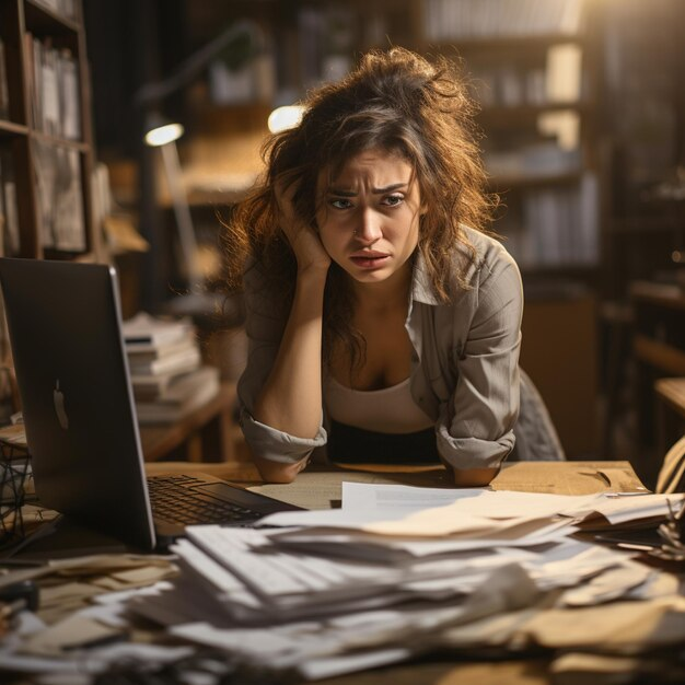 Mulher com muitas responsabilidades